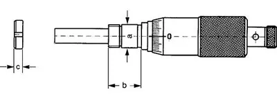 Obrázok produktu pre FORMÁT mikrometer 0-25 mm, 0,001 mm, rozsah merania: 0-25 mm, odčítanie: 0,001 mm