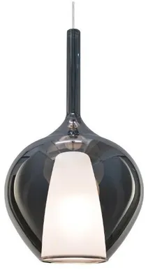 Image de Suspension Ideal Lux 1x E27 couleur fumée IP20 KALIQUE 359465