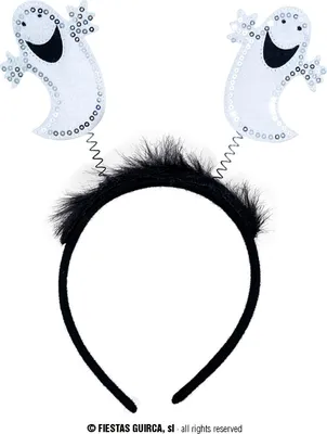 Produktbild von Gespenstischer Kopfschmuck Halloween Haarreif Tiara Gruselparty Kostümfest Abendkleidung Mystische Akzente Schauriger Spaß Lustige Geisterdeko, Farbe: Weiß