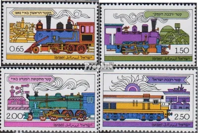Produktbild von Briefmarken Israel 1977 Mi 722x-725x (kompl.Ausg.) postfrisch Lokomotiven