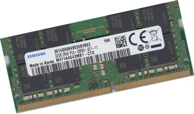 Produktbild von Samsung 32Gb Ram Speicher DDR4 260Pin 2666MHz SODIMM M471A4G43MB1-CTD Memory
