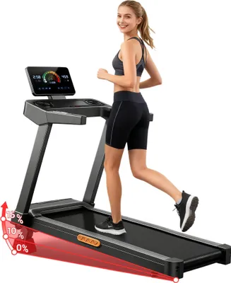 Produktbild von Laufband mit 15 % Steigung, dreifacher Dämpfung, maximale Belastung 180 kg,manuelle Neigungseinstellung