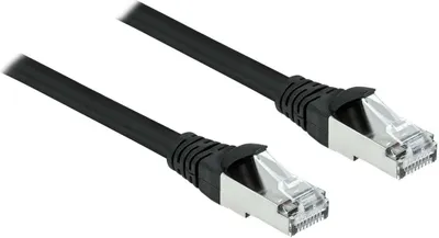 Zdjęcie produktu dla DELOCK RJ45 NWK Cat.6A S/FTP PUR Outdoor 2 m schwarz