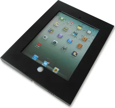 Produktbild von Tablet Halterung passt für iPad 2, 3, 4te Generation, Air, Air 2 Metallgehäuse schwarz Modell: IS3BK
