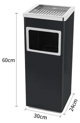 Zdjęcie produktu dla Pojemnik ze stali nierdzewnej o pojemności 48 litrów, przeznaczony do użytku na zewnątrz
