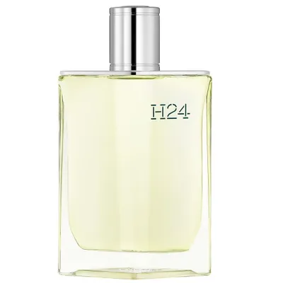 Zdjęcie produktu dla Hermes H24, Mężczyźni, 100 ml, Butelka jednorazowa, Spray, Alcohol, Aqua (Water), Parfum (Fragrance), Limonene, Ethylhexyl Methoxycinnamate, BHT, Benzyl..., 1 szt.