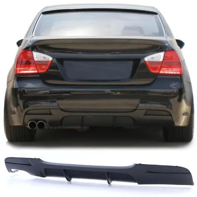 Produktbild von Diffusor schwarz matt für BMW 3er E90 E91 2005-2012 mit M-Paket Heckdiffusor