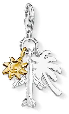 Produktbild von Thomas Sabo Palme, Sonne, Flugzeug 1430-413-21 Charm Anhänger