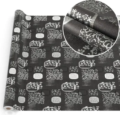 Produktbild von Tischdecke Wachstuch Premium Ornamente Schwarz Robust Wasserabweisend Breite 140 cm Länge 2000 cm