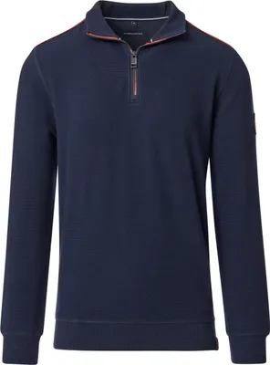 Produktbild von CASAMODA Herren Sweatshirt Troyer Zipper Regular Stretch Marine XXL