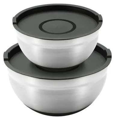 Produktbild von Schüsselset mit Deckel FOODIES 2-tlg. Edelstahl