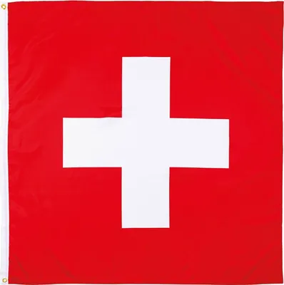 Produktbild von MFH Fahne Schweiz Länderflagge Metallösen 120 x 120 cm NEU