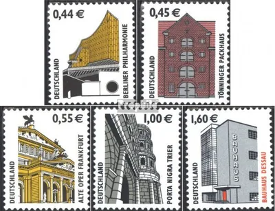 Produktbild von Briefmarken BRD (BR.Deutschland) 2002 Mi 2298-2302 (kompl.Ausg.) postfrisch Sehenswürdigkeiten