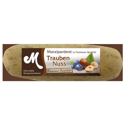 Produktbild von Odenwälder Marzipan Brot Trauben Nuss köstliches Edelmarzipan 95g