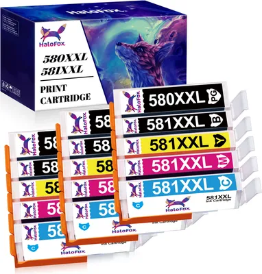 Produktbild von 15er Set PGI-580 XL CLI-581 XL Patronen für Canon 580 XXL PIXMA TS9150 TS9155  TS8150 TS8151 TS8152 TS8250 TS8251 TS8252 TS8350 TS8351 TS8352