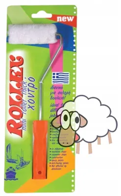 Produktbild von Rollex Malerwalze Lammfell 10cm Flor 10mm für Wände