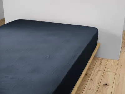 Produktbild von Spannbettlaken 200 x 200 cm GAÏA Minuit