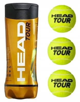 Produktbild von HEAD 3B TOUR Tennisbälle 3er Dose gelb