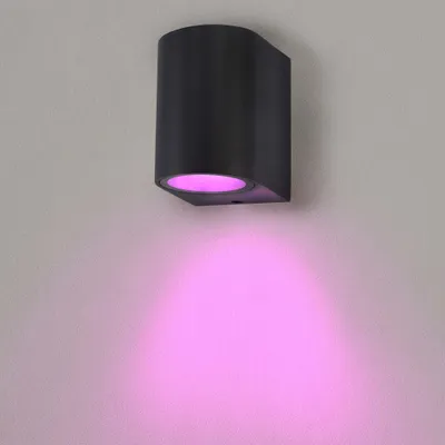 Produktbild von Ledvion Wandleuchte Innen / Aussen IP54 35W GU10 RGB rund smart Quadratisch