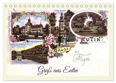 Immagine prodotto di Saluti da Eutin (calendario da tavolo 2027, formato DIN A5 orizzontale), calendario mensile CALVENDO