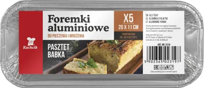 Immagine prodotto di Stampi per biscotti in alluminio 9x20cm 5 pezzi per paté Keks per cottura e glassa