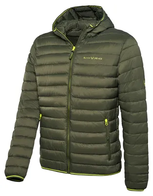 Produktbild von BLACK CREVICE- Herren Steppjacke mit Kapuze | Olive | Größe M