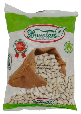 Produktbild von Bohnen Boustan | Eiweiß & Ballaststoffe | Weiße trockene Hülsenfrüchte aus Ägypten | 900 g