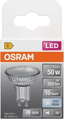 Image de Spot Led Gu10 Froid Par16 éclairage Led Froid Gu10 4.3w économique - Ledvance Gp