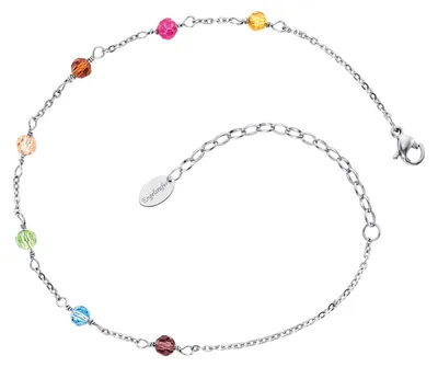 Produktbild von Engelsrufer ERFS-RAINBOW Fußkettchen Glasperlen Multicolor