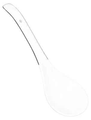 Keramik-Suppenkelle, lang, 22,7 cm, weiß, vielseitig