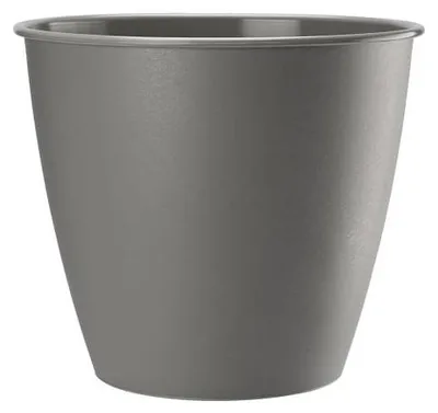 Produktbild von Runder Plastiktopf Azalee grau 15x13,9cm