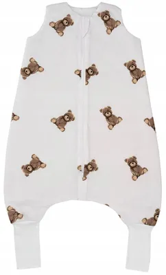 Produktbild von Sommer Babyschlafsack mit Füßen und Socken 0.5 TOG 100% Baumwolle S 74-86