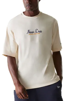 Produktbild von New Era Oversized Shirt - ANIMAL GRAPHIC beige - M