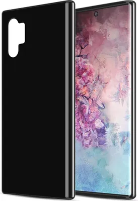 Produktbild von Cadorabo Hülle für Samsung Galaxy NOTE 10 PLUS Schutz Hülle in Schwarz Schutzhülle TPU Silikon Cover Etui Case