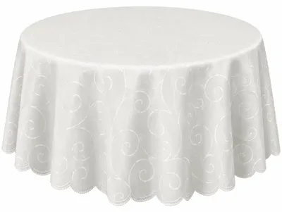 Produktbild von Tischdecke champagner oval 160x220 cm damast Ornamente bügelfrei fleckenabweisend