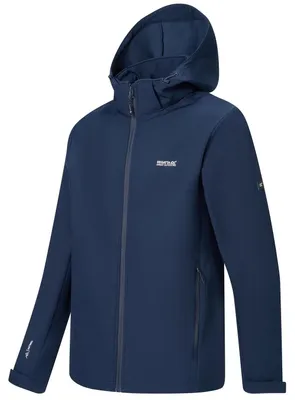 Produktbild von Regatta Softshelljacke Denvo mit Kapuze für Herren, Größe:XXL, Farbe:Navy