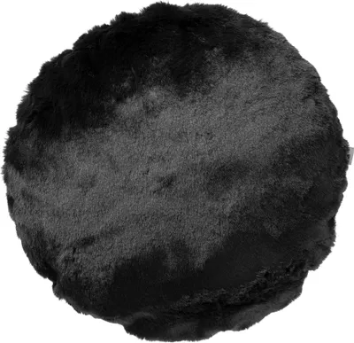 Produktbild von Dutch Decor Dekokissen Zaya Ø45 cm Schwarz Unifarben