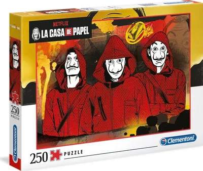 Produktbild von Clementoni-Puzzle 250 Teile Netflix La Casa de Papel 29104