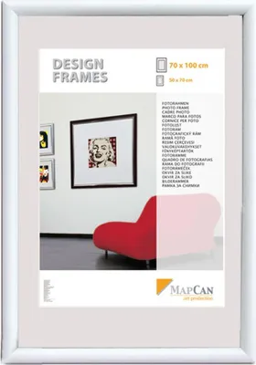 Produktbild von Kunststoff Bilderrahmen Design Frames weiß, 60 x 80 cm