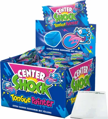 Produktbild von Center Shock Zungenmaler Sauer 100 Stück (400g Packung) + usy Block