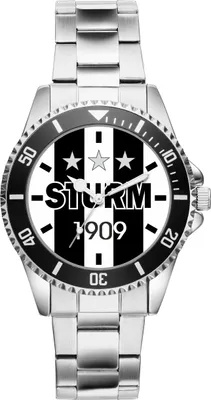 Produktbild von KIESENBERG Herrenuhr Armbanduhr Sturm Puntigamer Geschenk Fan Artikel Zubehör Fanartikel Analog Quartz Uhr 20299