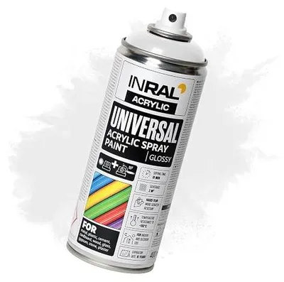 Zdjęcie produktu dla Farba akrylowa w sprayu czarna matowa RAL9005 uniwersalna 400ML