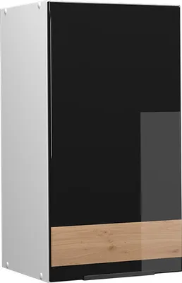 Produktbild von Hängeschrank Vicco Fame-Line Schwarz Eiche hochglanz 40 cm, Model 39875