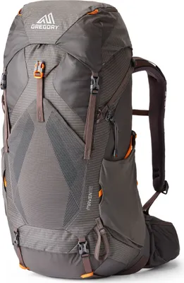 A studio shot of a hiking backpack.