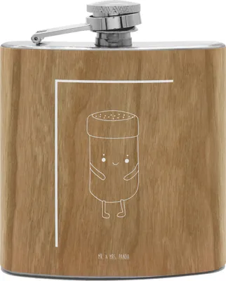 Produktbild von Mr. & Mrs. Panda Flachmann Beste Freunde Salz - Transparent - Geschenk, Aus Edelstahl, feldflasche, Fehlende Keywords, Tiere, Alkoholflasche, schnapsflasche
