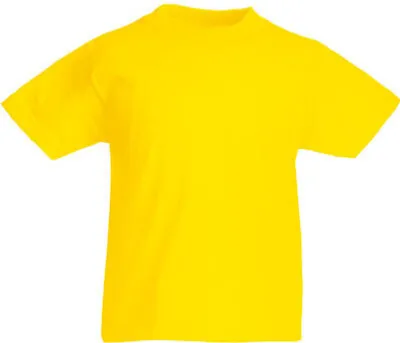 Produktbild von Fruit of the Loom - Kids Original Tee - Yellow - 116
