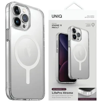 Zdjęcie produktu dla Etui Uniq Lifepro Xtreme Magclick Charging Do Iphone 15 Pro Max - Przezroczyste