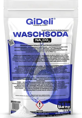 Produktbild von Waschsoda 500g Natriumcarbonat Na2CO3 Kalziniert Waschmittel Waschpulver GiDeli