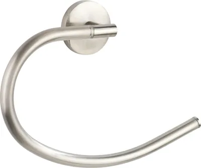 Image de WENKO Porte-serviettes Anneau Barre en acier inoxydable Cuisines Acier inoxydable CUBA mat