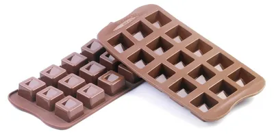 Produktbild von silikomart | SCG02 Silikonform für Pralinen CUBO, antihaftbeschichtet, 15 Pralin